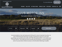 Tablet Screenshot of clubmotorinn.com.au